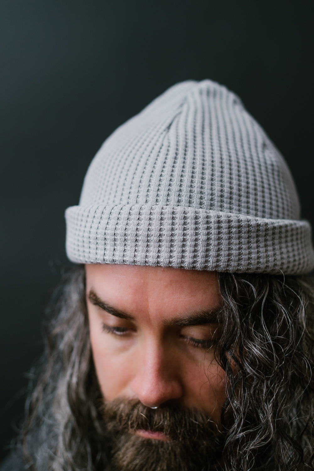 Waffle Knit Cap - 211 Concrete