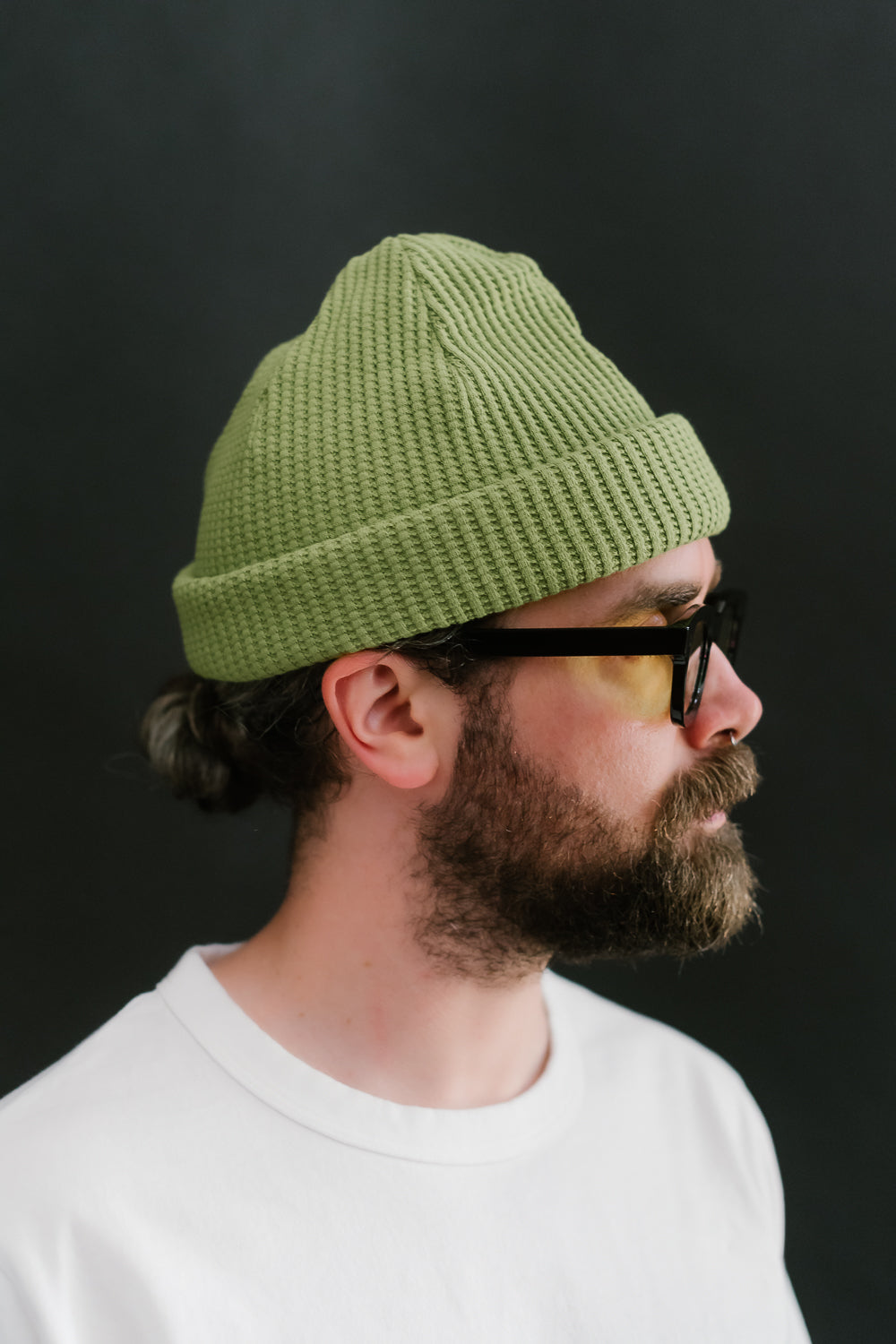 Waffle Knit Cap - 240 Lime