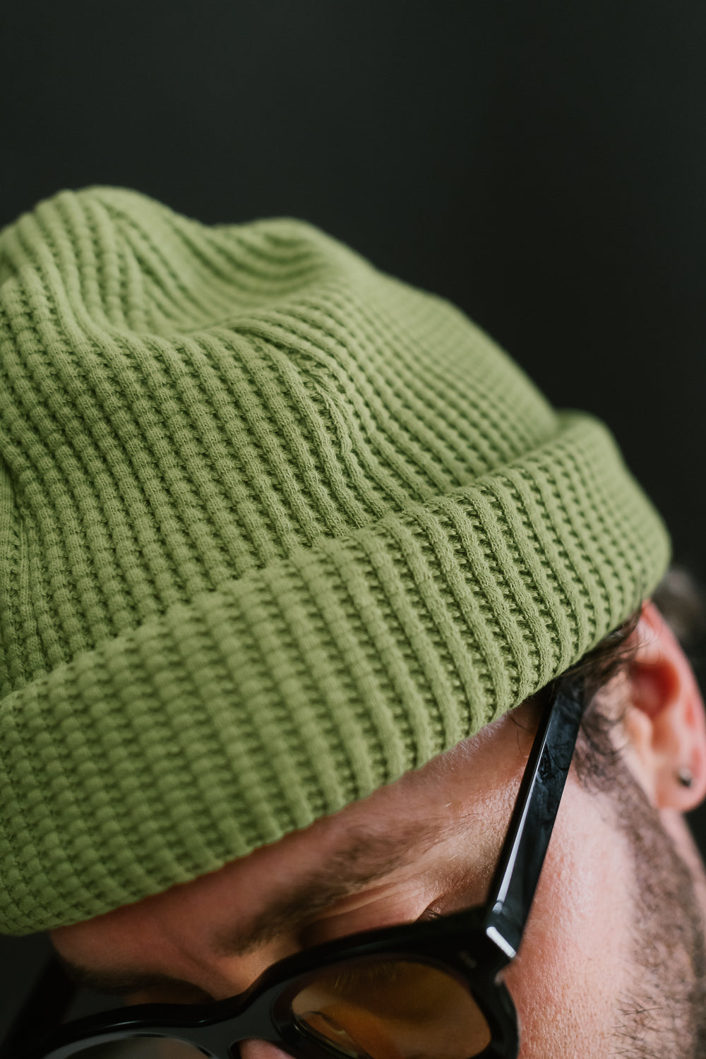 Waffle Knit Cap - 240 Lime