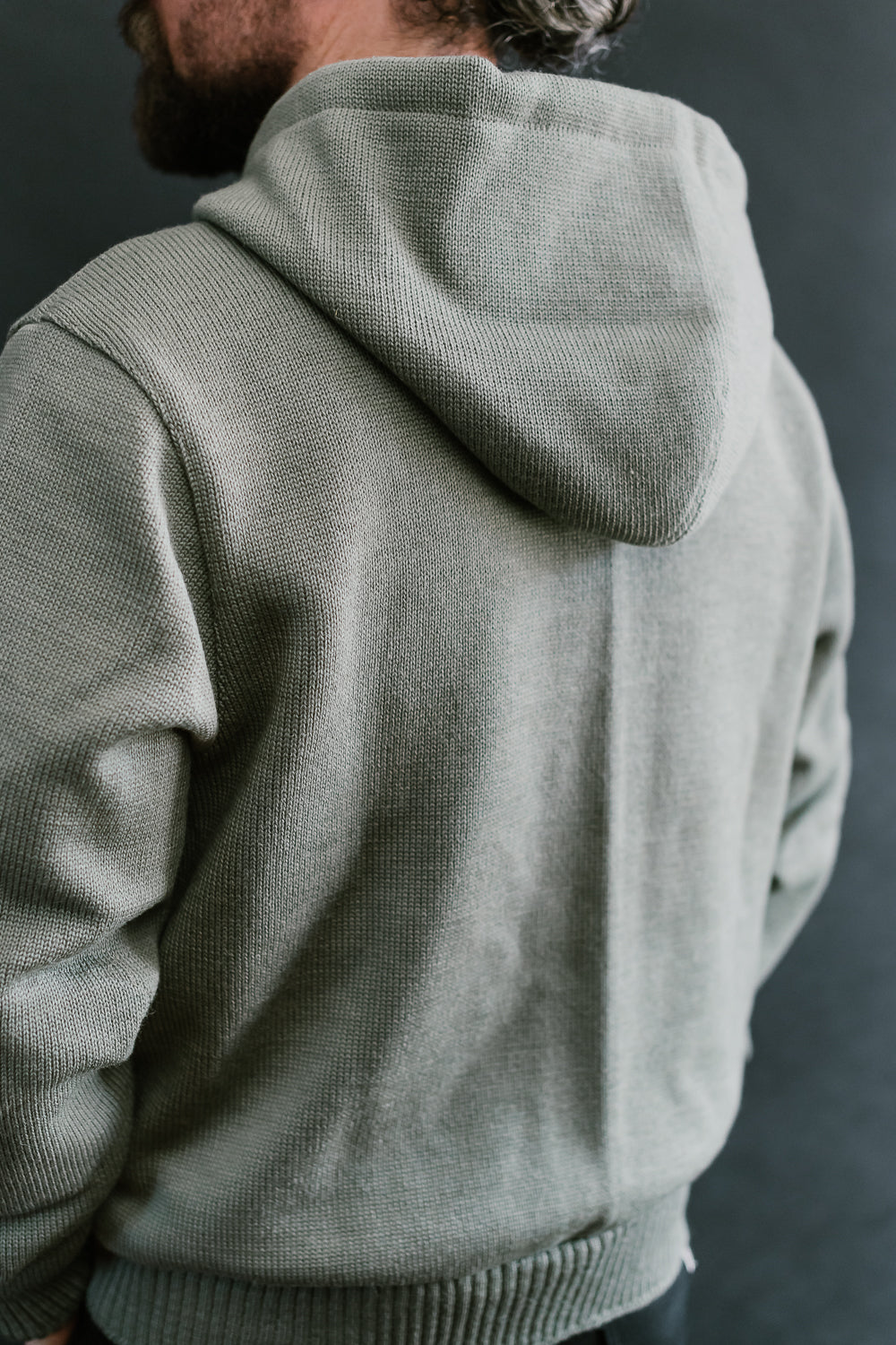 James Dant x Dehen - Full Zip Moto Hoodie - Sage