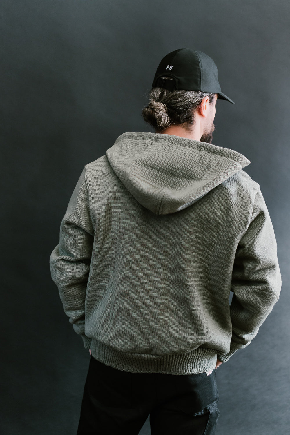 James Dant x Dehen - Full Zip Moto Hoodie - Sage