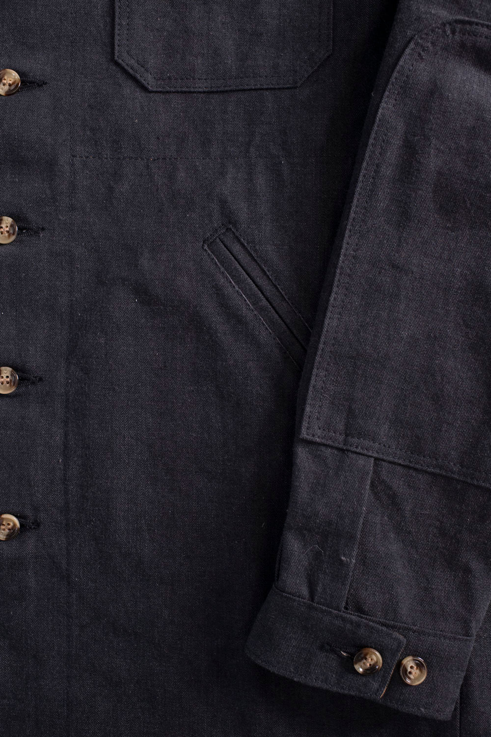 James Dant x Dehen - Selvedge Denim Crissman Overshirt - Black