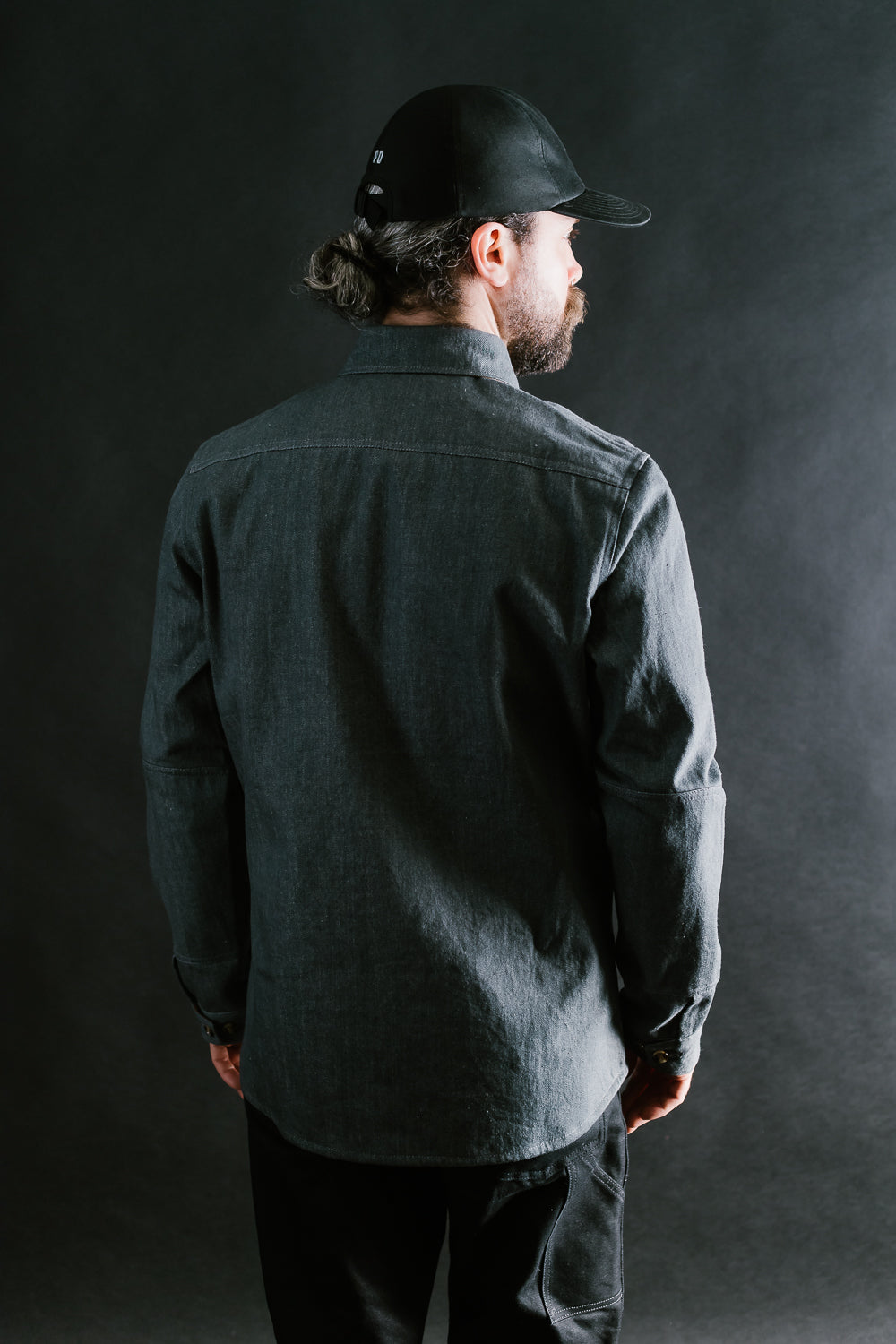 James Dant x Dehen - Selvedge Denim Crissman Overshirt - Pewter