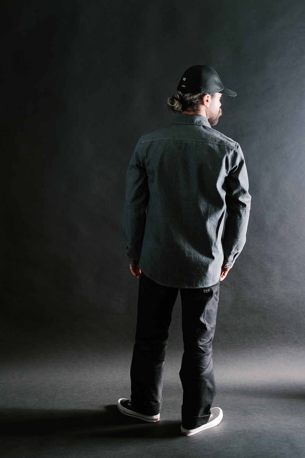 James Dant x Dehen - Selvedge Denim Crissman Overshirt - Pewter