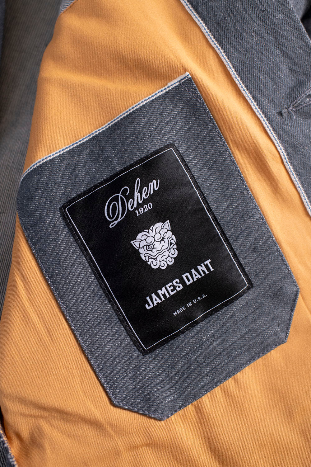 James Dant x Dehen - Selvedge Denim Crissman Overshirt - Pewter