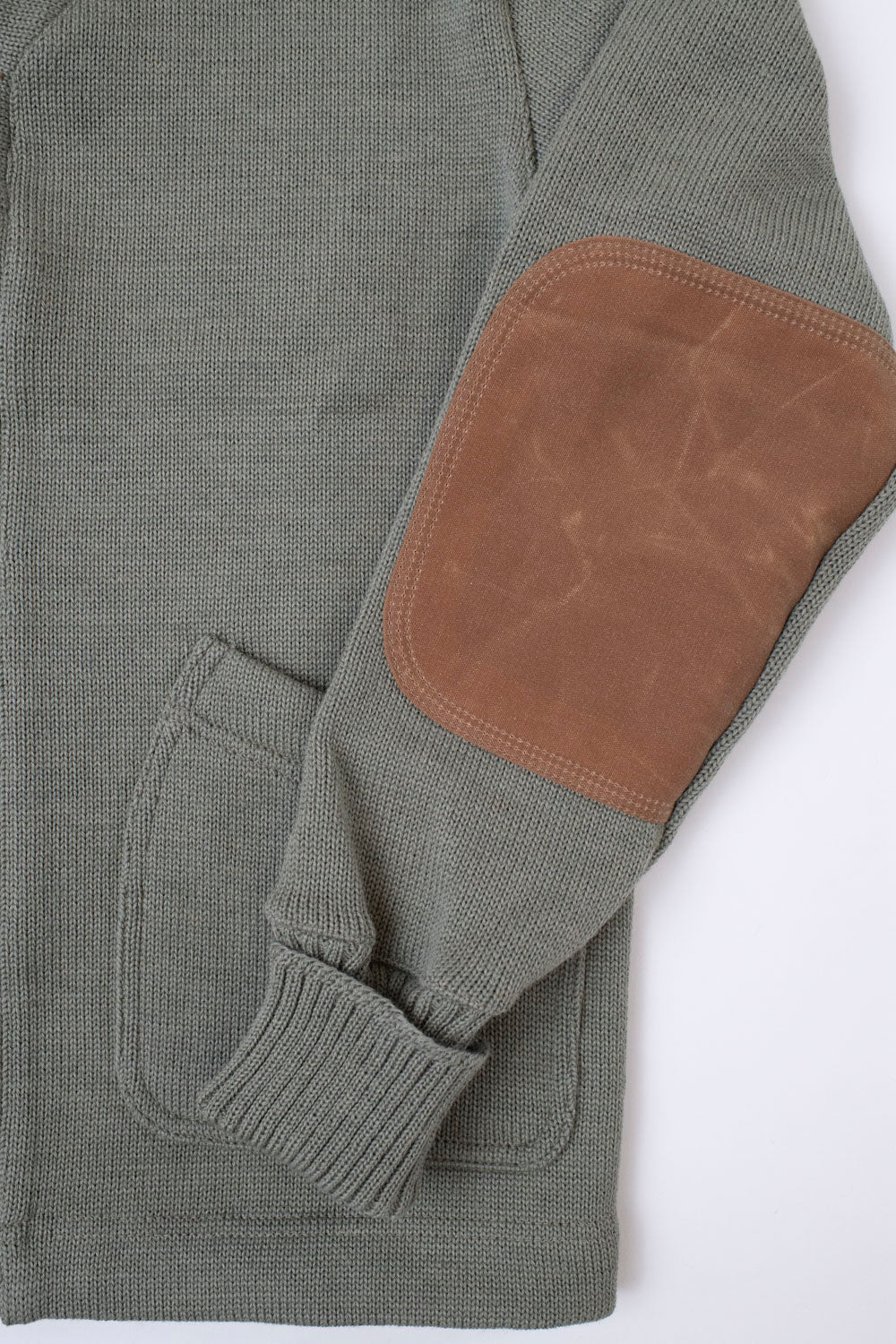 James Dant x Dehen - Shawl Sweater Coat 2.0 - Sage, Field Tan