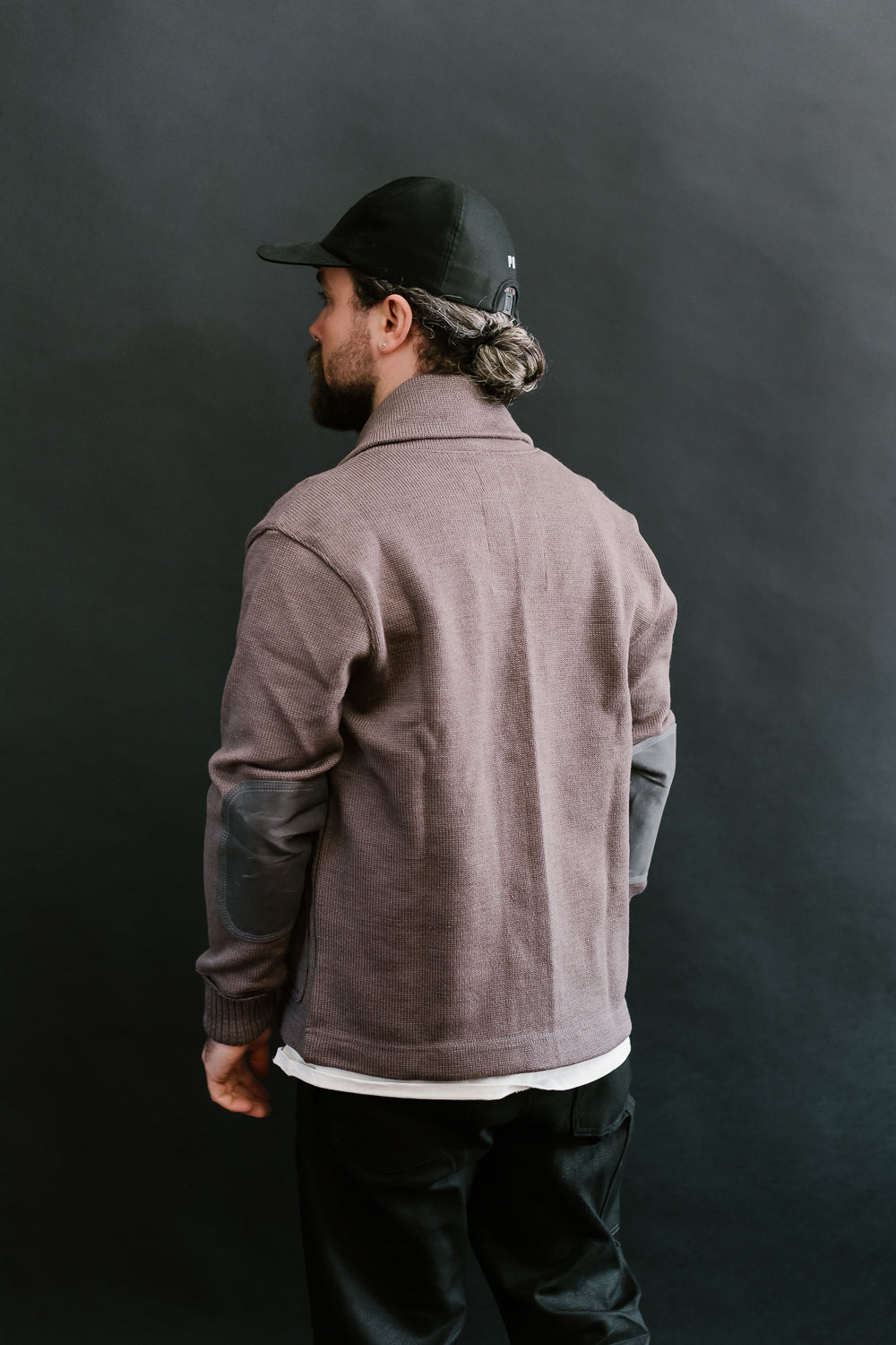 James Dant x Dehen - Shawl Sweater Coat 2.0 - Smoke, Charcoal