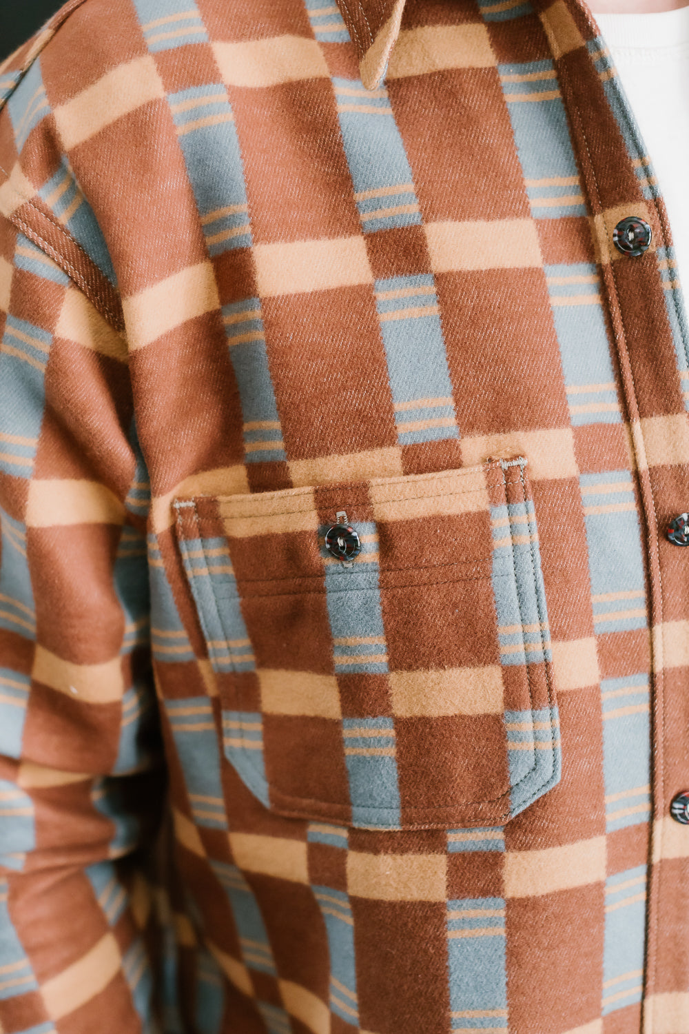 JG-22 - The Heater Flannel - Brown