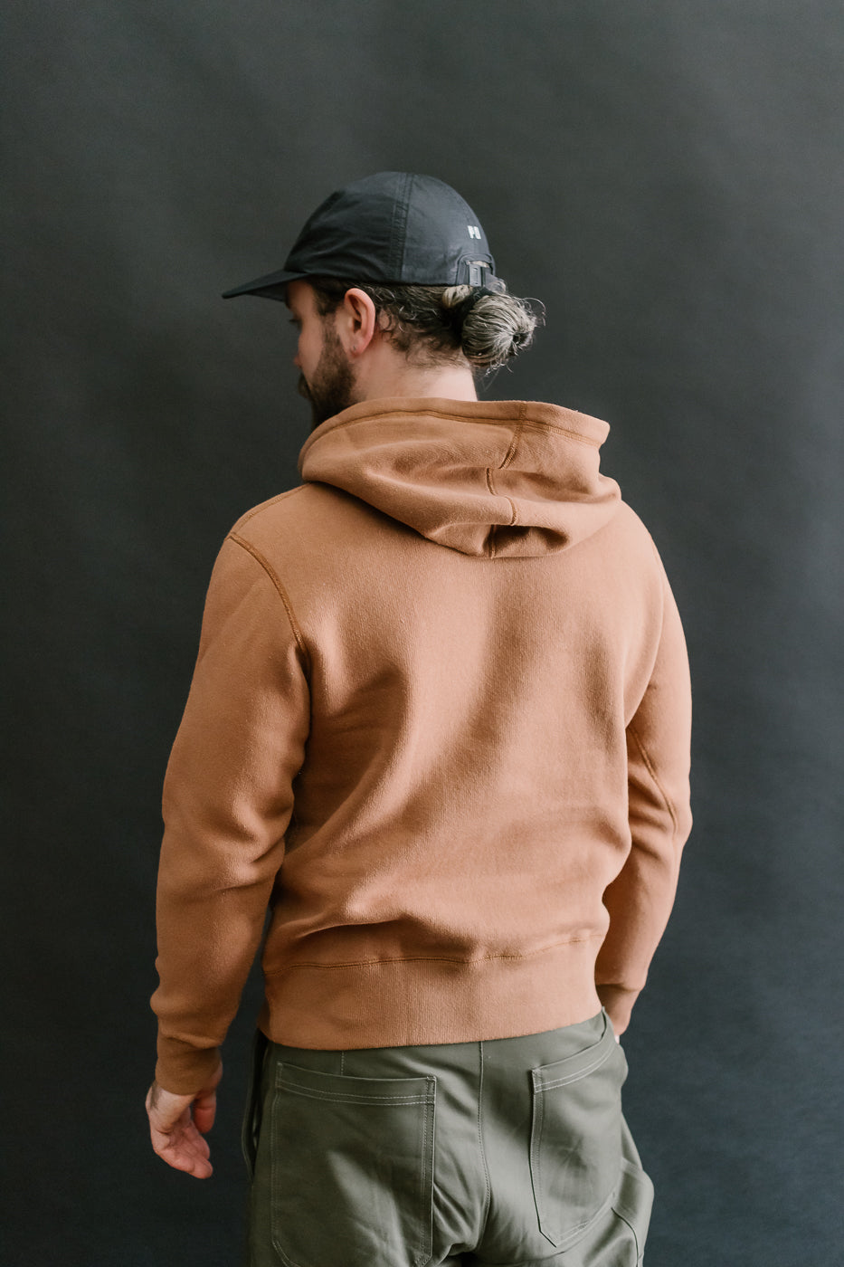 LCS1002 - Sinker Super Fluffy Knit After Hoodie - Maple Brown