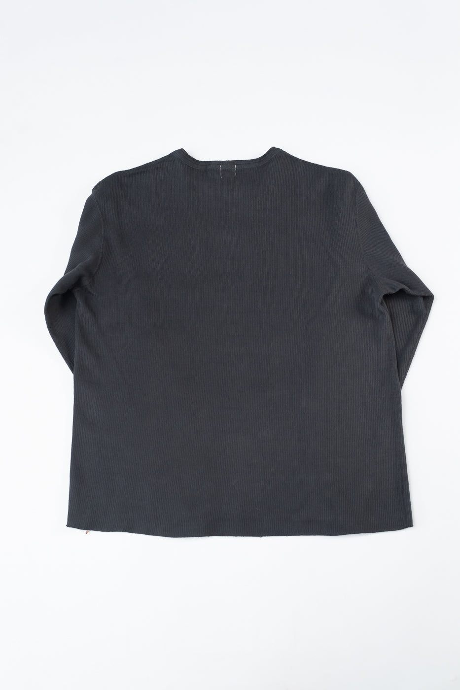 LRC1115 - Classic Royal Rib Knit Crewneck Thermal - Antique Black