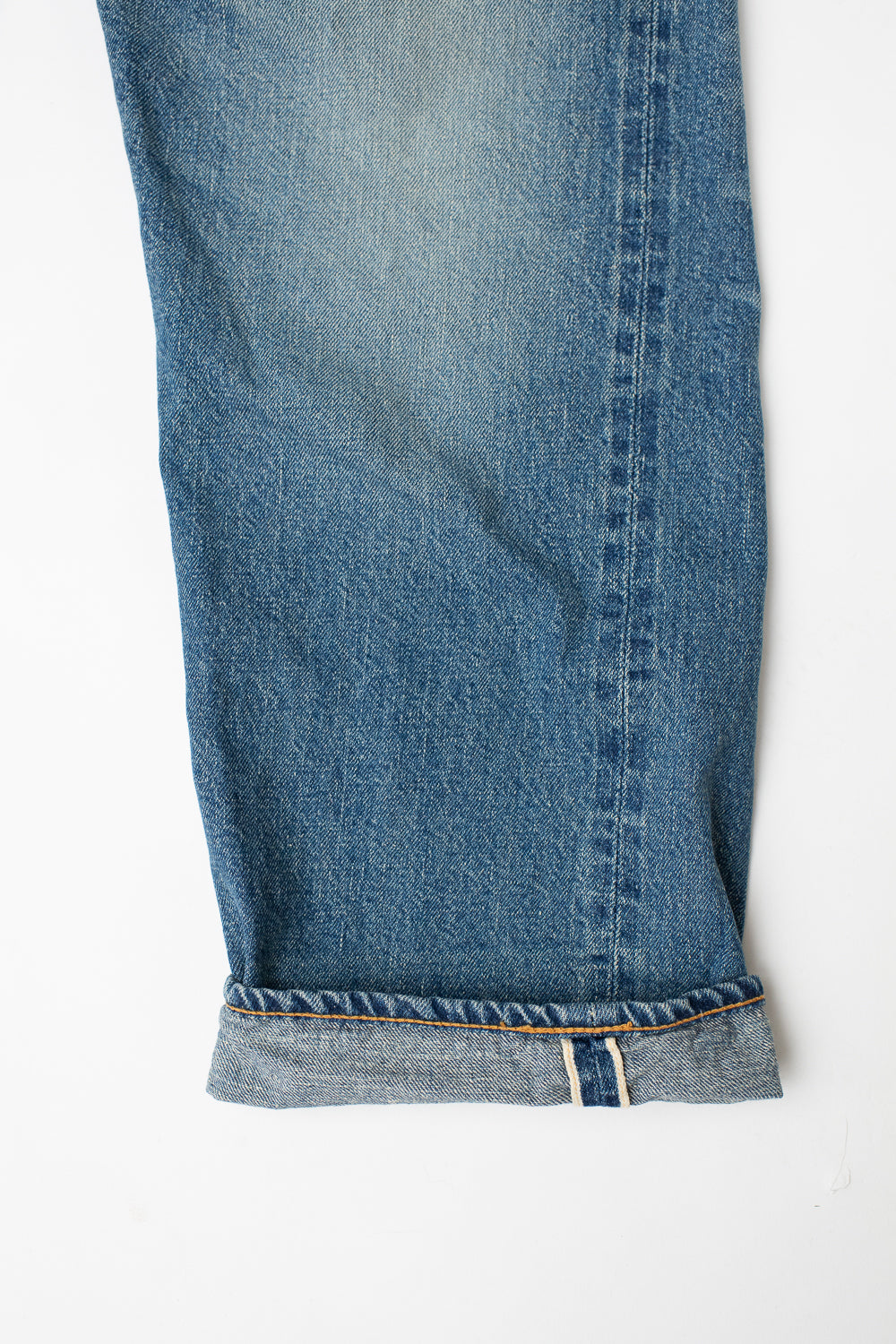 Lot 2nd-Hand - 12oz 1101 Used Wash Selvedge - Light Indigo