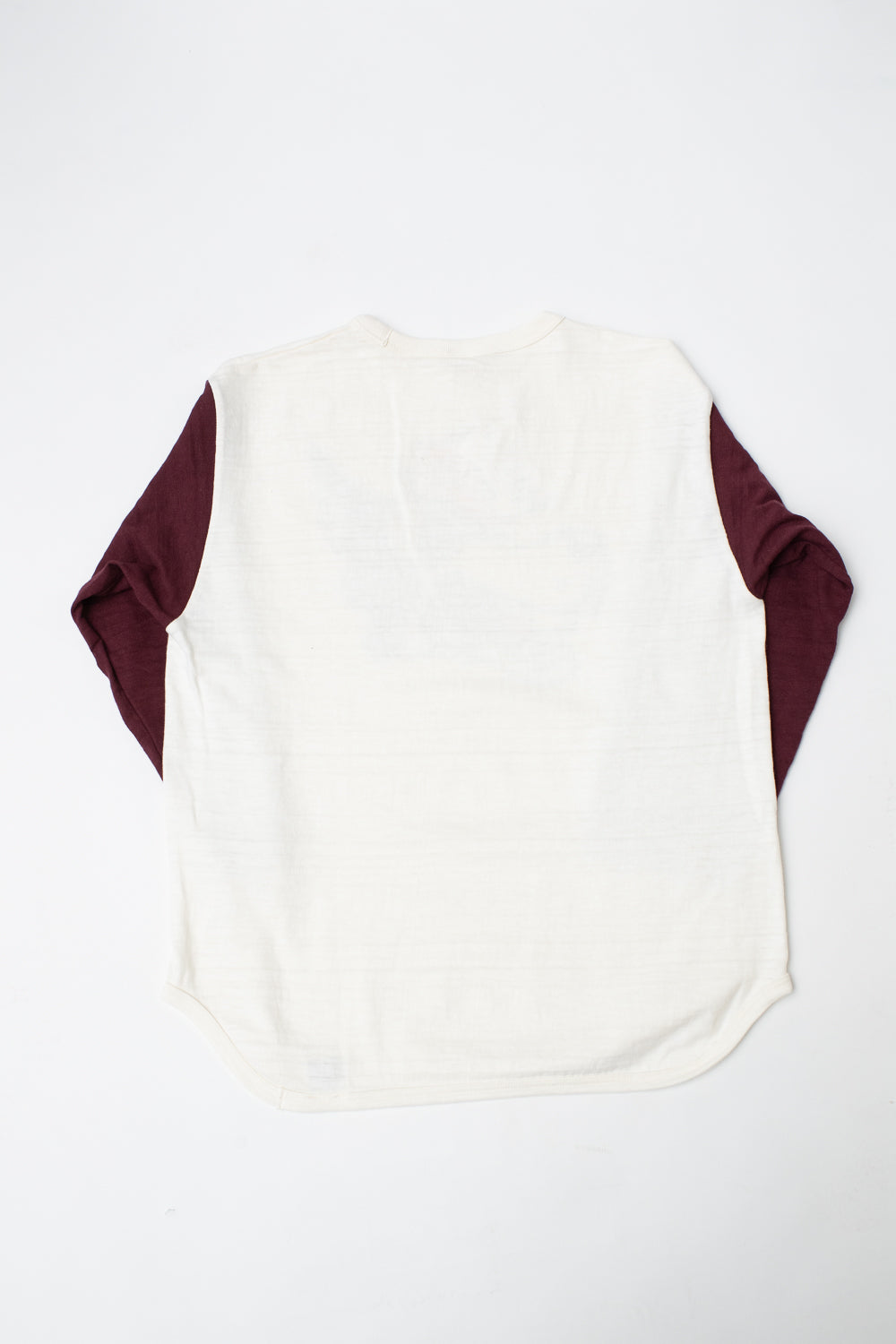 Lot 4800 - 3/4 Baseball Tee East Lake - Cream, Bordeaux