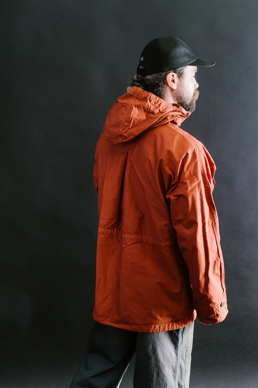 MSP-4023 - Twill Anorak Pullover - Orange