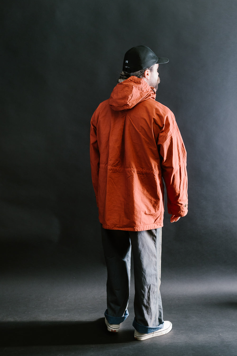 MSP-4023 - Twill Anorak Pullover - Orange