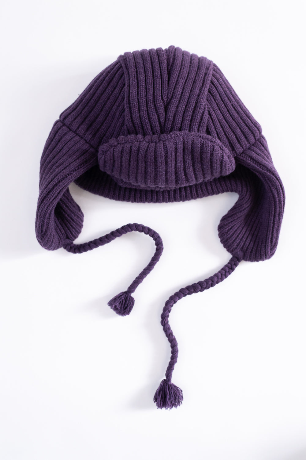 MSP-7005 - Knit Bomber Cap - Purple