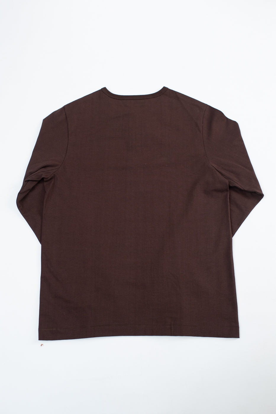 206.19 - 7.2oz Loopwheeled Henley Classic Fit - Coffee