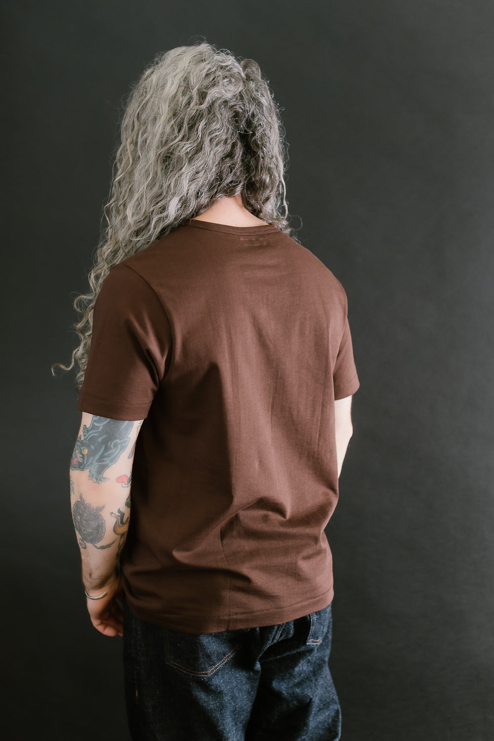 215.19 - 7.2oz Loopwheeled T-Shirt Classic Fit - Coffee