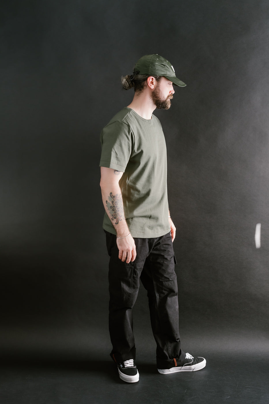 215.40 - 8.6oz Loopwheeled T-Shirt Classic Fit - Army