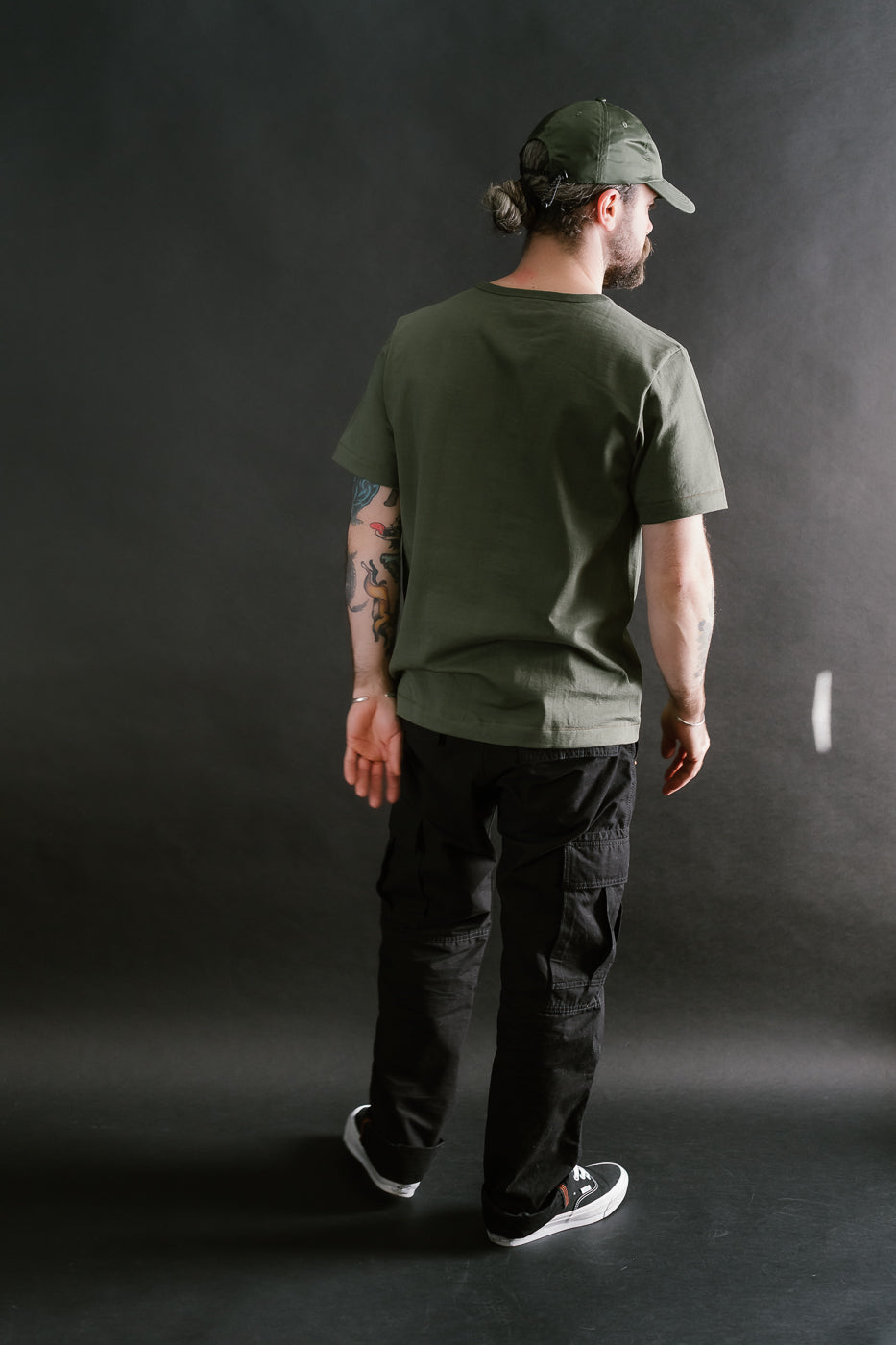 215.40 - 8.6oz Loopwheeled T-Shirt Classic Fit - Army