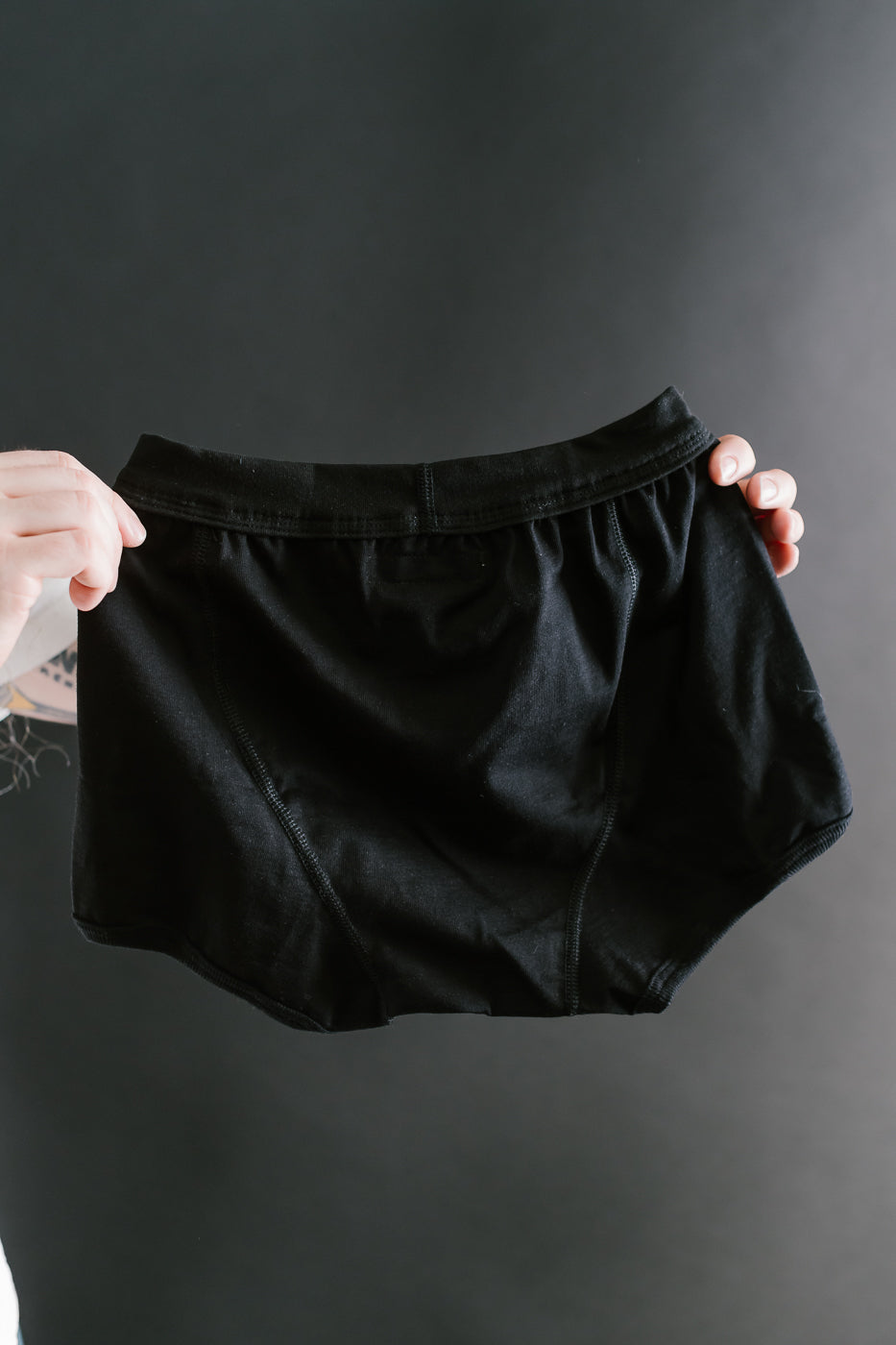 254.99 - Loopwheeled Boxer Brief - Deep Black