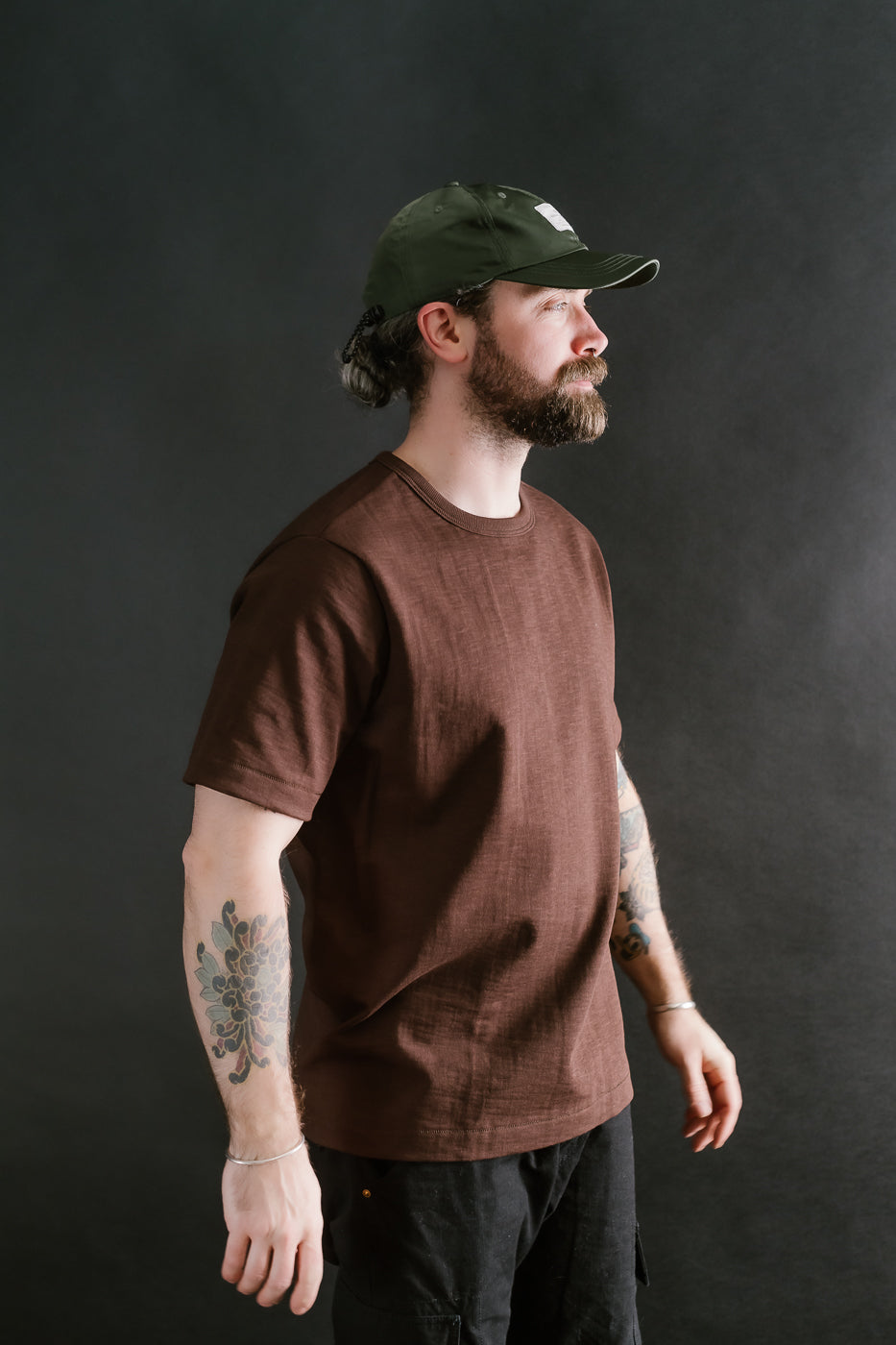 2S14.19 - 10.7oz Loopwheeled Heavy T-Shirt Relaxed Fit - Coffee