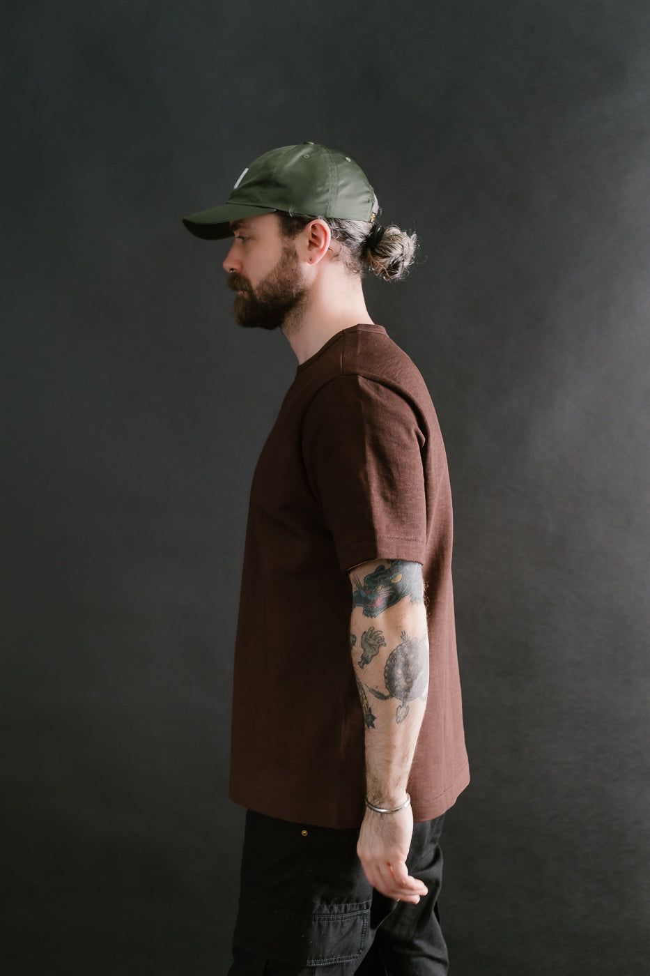 2S14.19 - 10.7oz Loopwheeled Heavy T-Shirt Relaxed Fit - Coffee