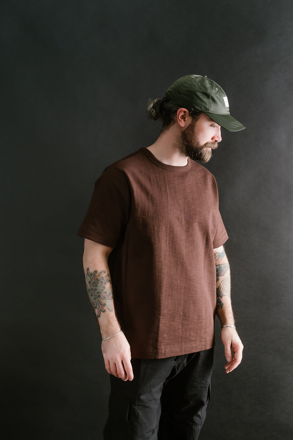 2S14.19 - 10.7oz Loopwheeled Heavy T-Shirt Relaxed Fit - Coffee