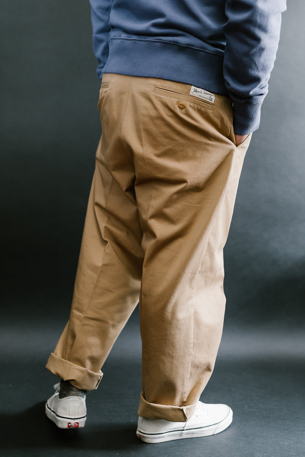 CHINO01.16 - 9.2oz Organic Cotton Twill Chino Relaxed Fit - Khaki