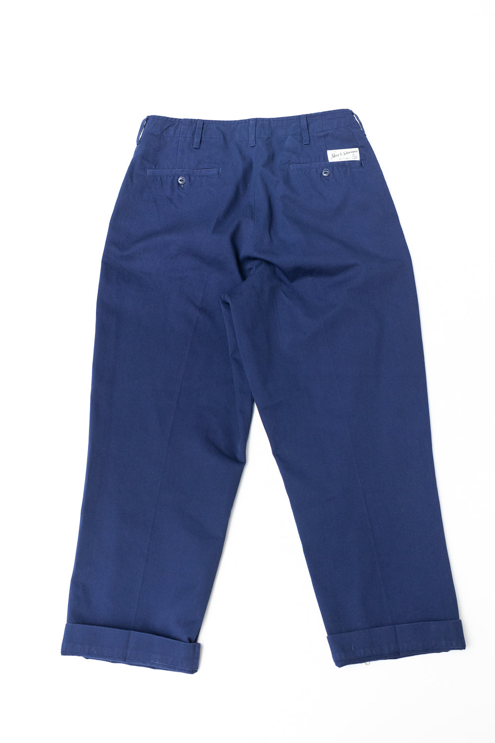 CHINO01.66 - 9.2oz Organic Cotton Twill Chino Relaxed Fit - Ink Blue