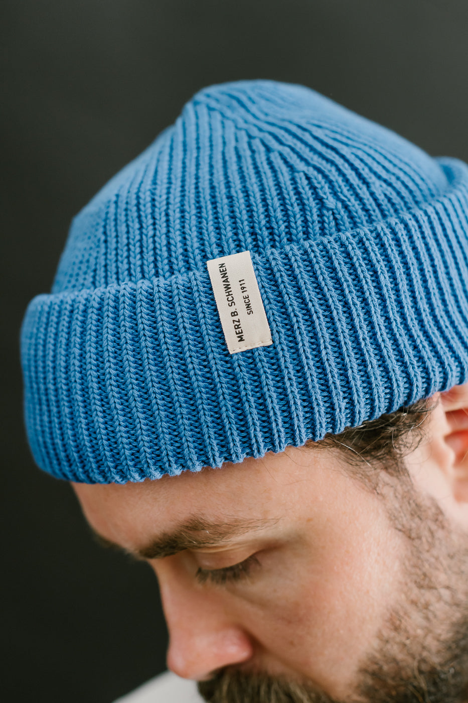 KBN01.660 - Organic Cotton Beanie - Washed Blue