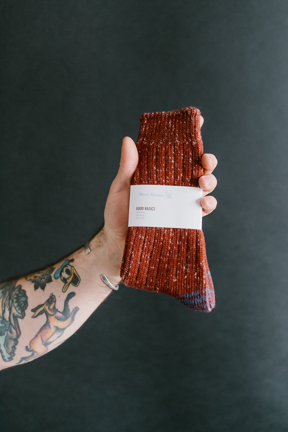 MW72.1502 - Extra Fine Merino Wool Socks - Chestnut, Nature