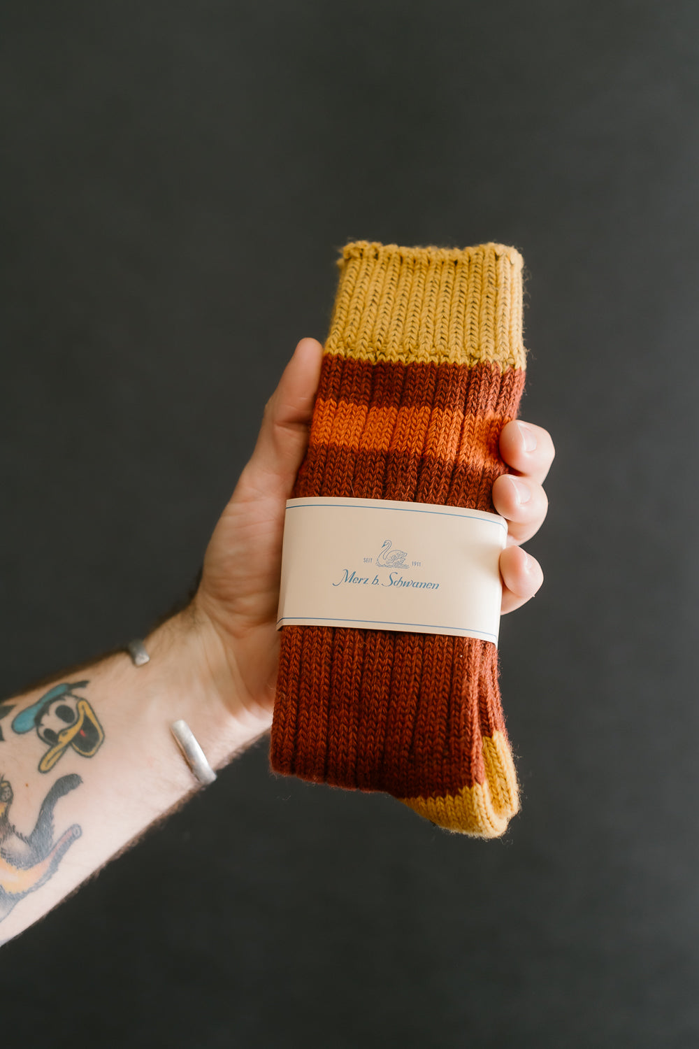 MW74.15205 - Extra Fine Merino Wool Socks - Chestnut, Honey