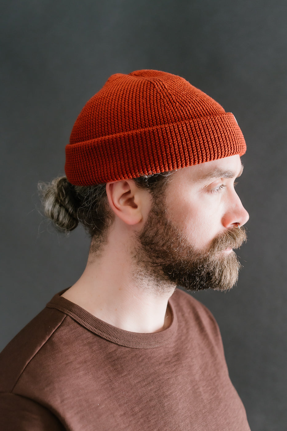 MWBN05.307 - Ribbed Structure Watch Cap Merino Wool  - Clay