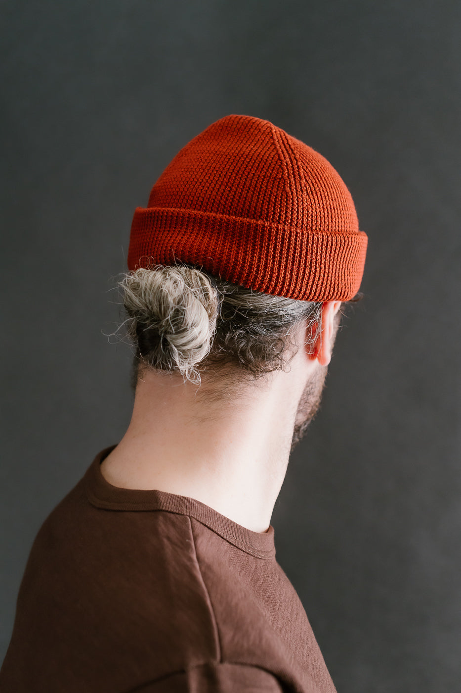 MWBN05.307 - Ribbed Structure Watch Cap Merino Wool  - Clay