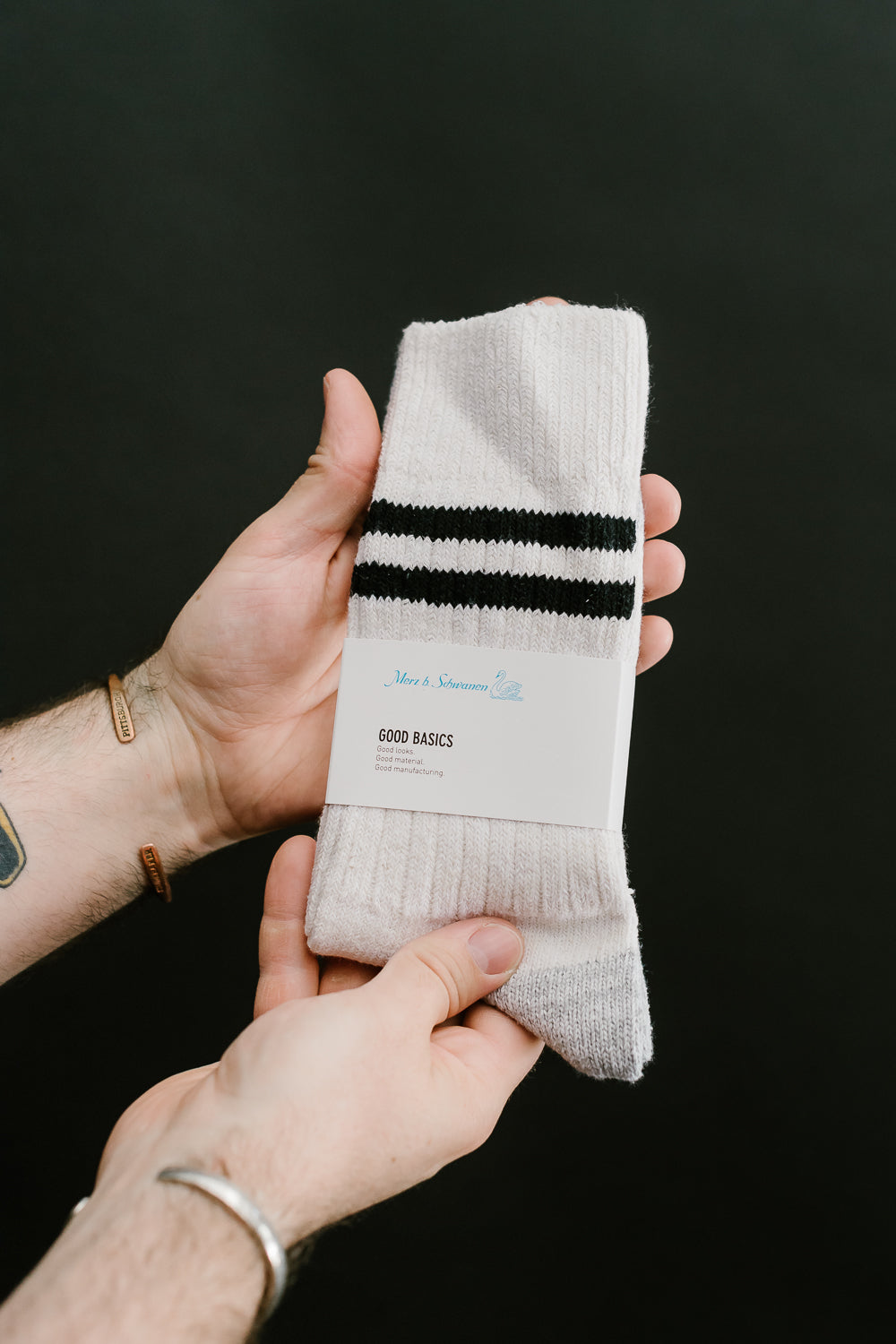 GS05.0299 - Striped Sock - Nature, Black