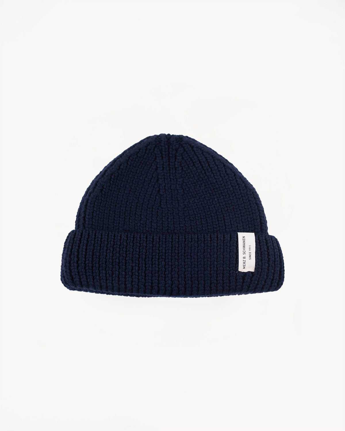 MWBN02.51 - Ribbed Structure Sturdy Beanie Merino Wool - Deep Navy