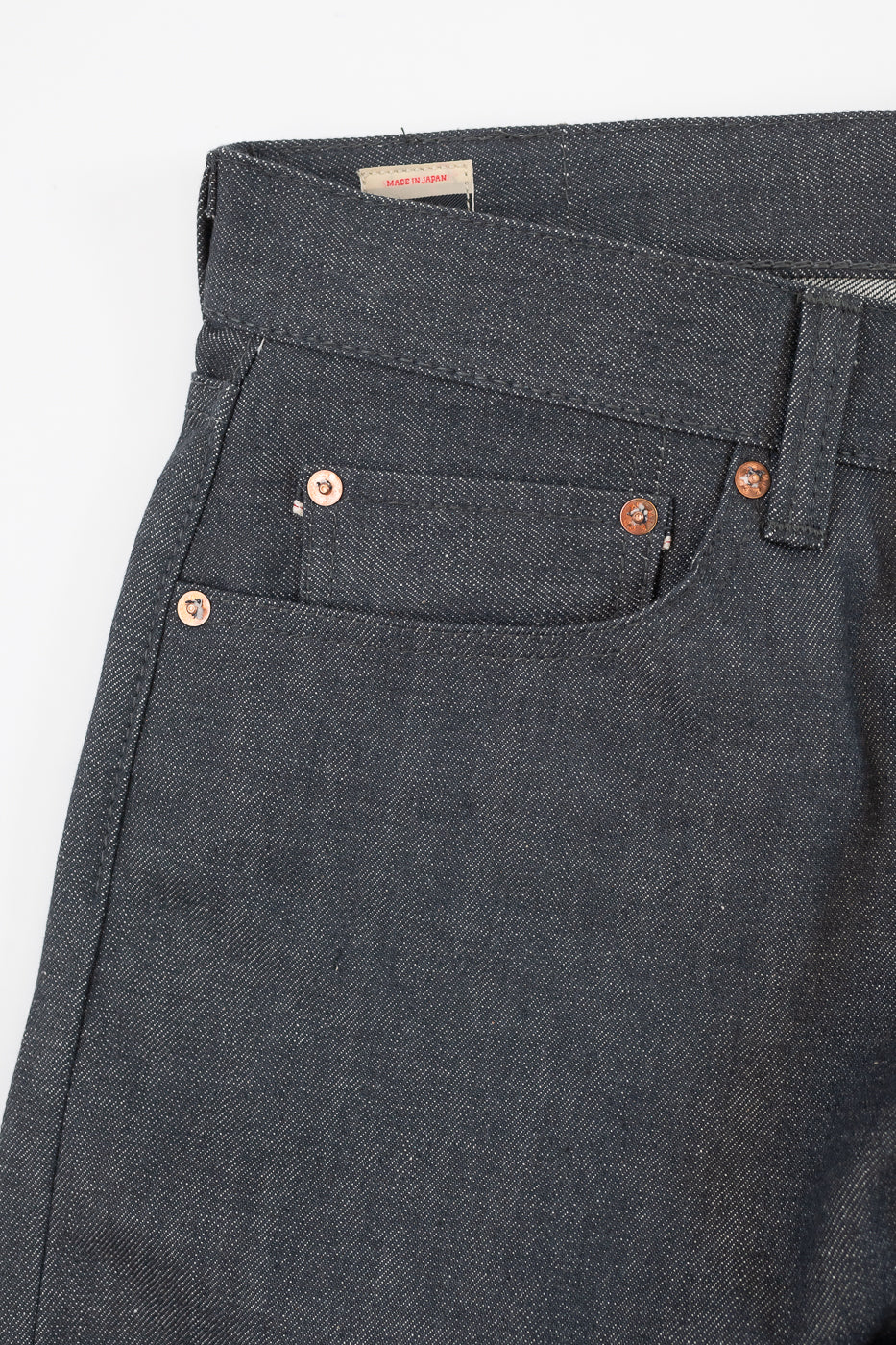 0605-70G - 14oz - Grey Selvedge Denim - Natural Tapered