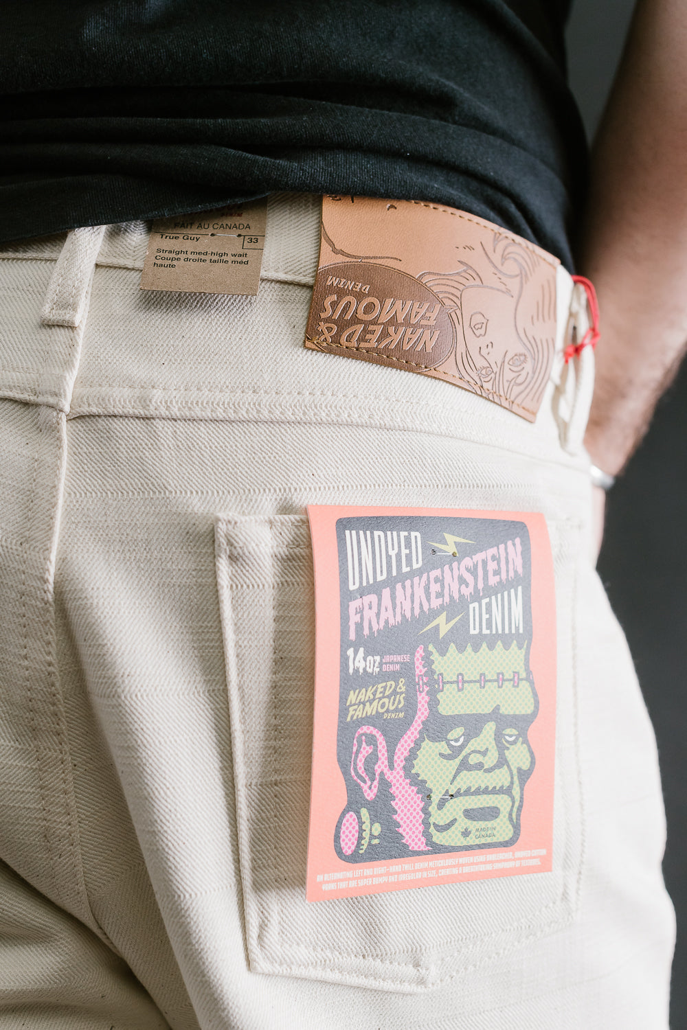 14oz - Undyed Frankenstein Denim - True Guy