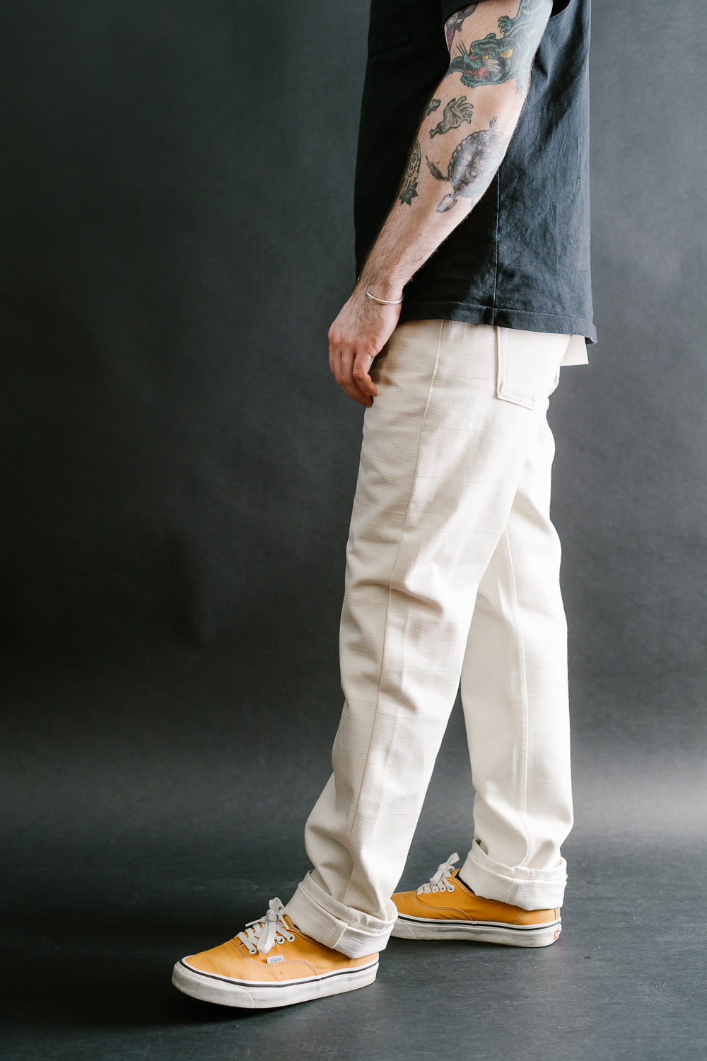 14oz - Undyed Frankenstein Denim - Weird Guy