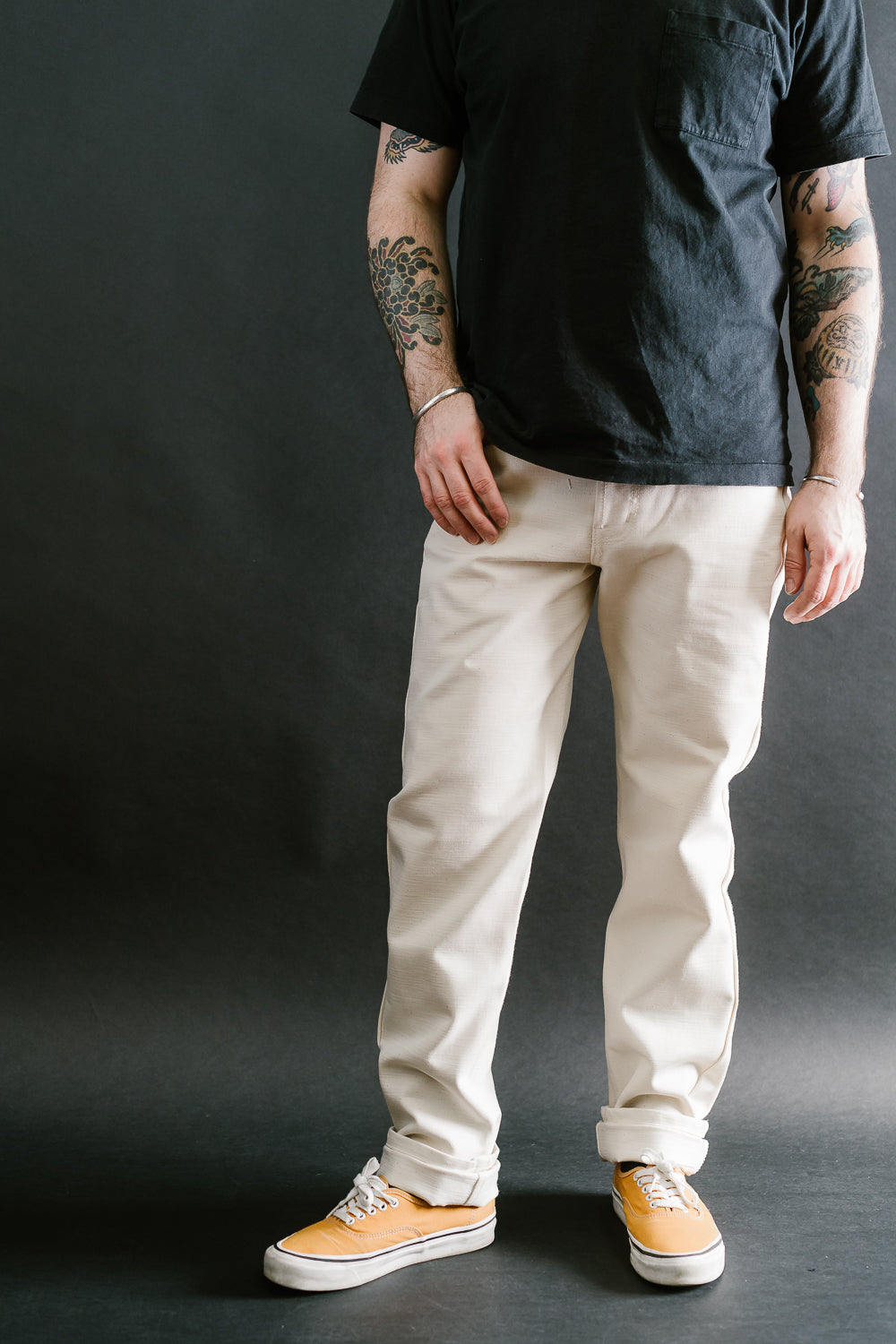 14oz - Undyed Frankenstein Denim - Weird Guy