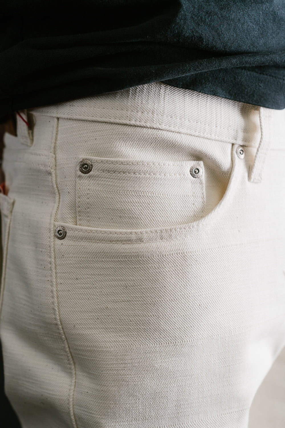 14oz - Undyed Frankenstein Denim - Weird Guy