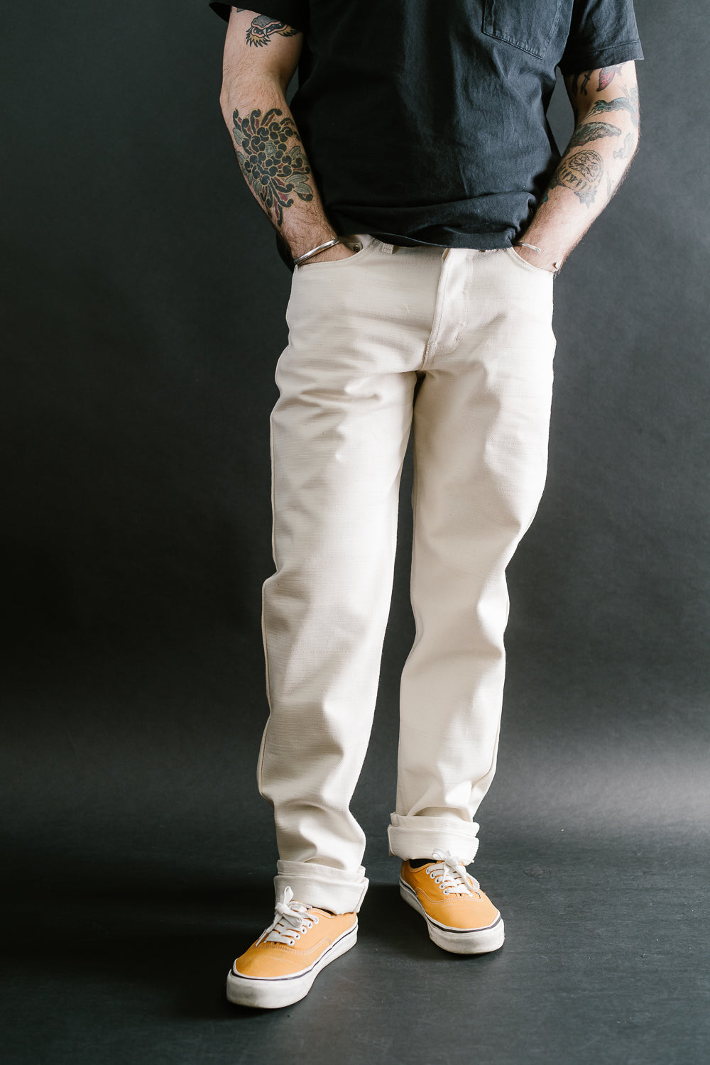 14oz - Undyed Frankenstein Denim - Weird Guy