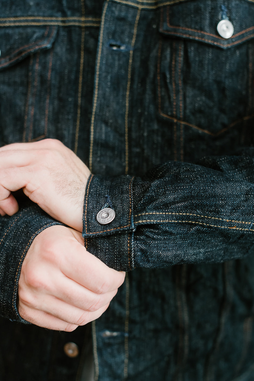 16oz - MIJ12 Aomidori Greencast Selvedge - Denim Jacket