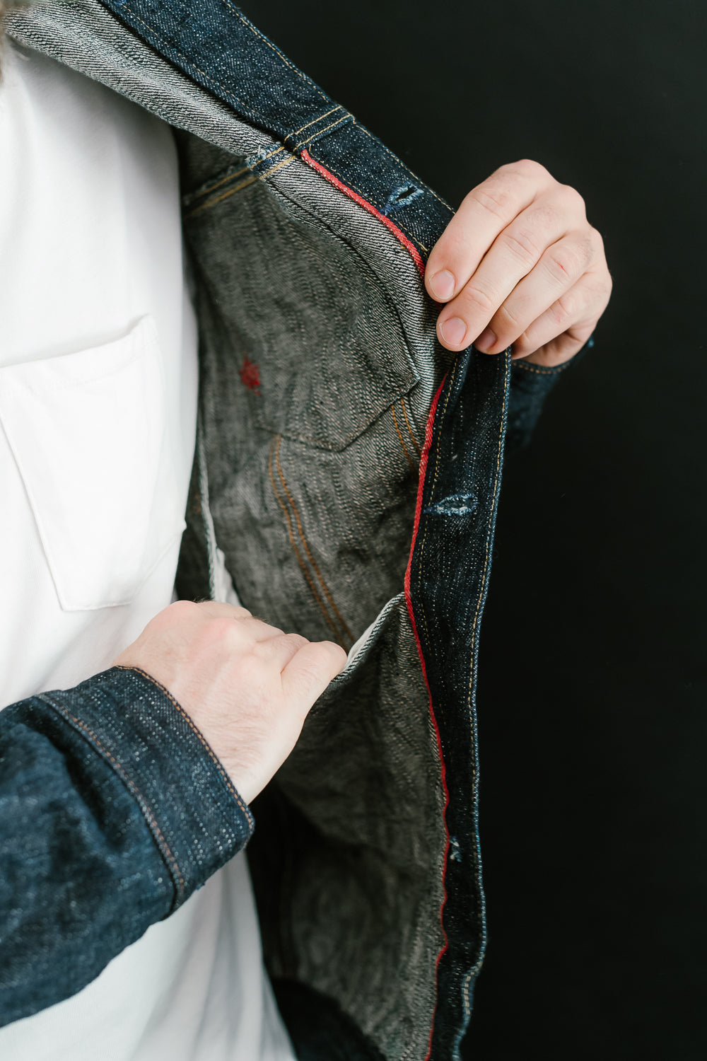 16oz - MIJ12 Aomidori Greencast Selvedge - Denim Jacket