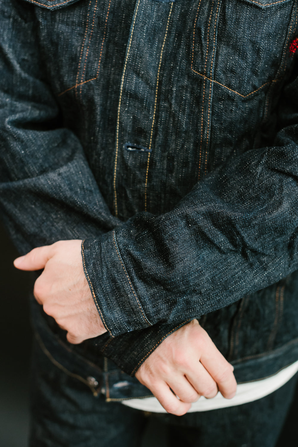 16oz - MIJ12 Aomidori Greencast Selvedge - Denim Jacket