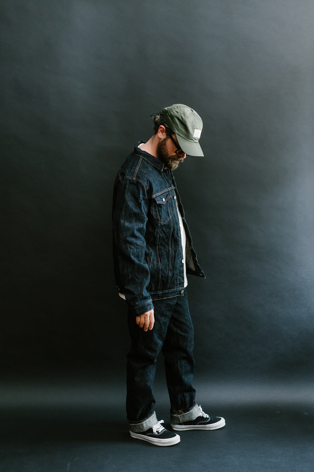 16oz - MIJ12 Aomidori Greencast Selvedge - Denim Jacket