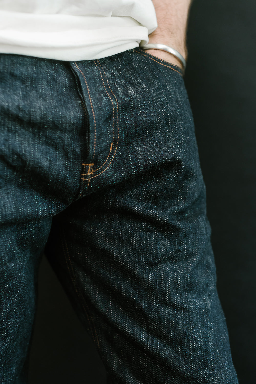 16oz - MIJ12 Aomidori Greencast Selvedge - Weird Guy