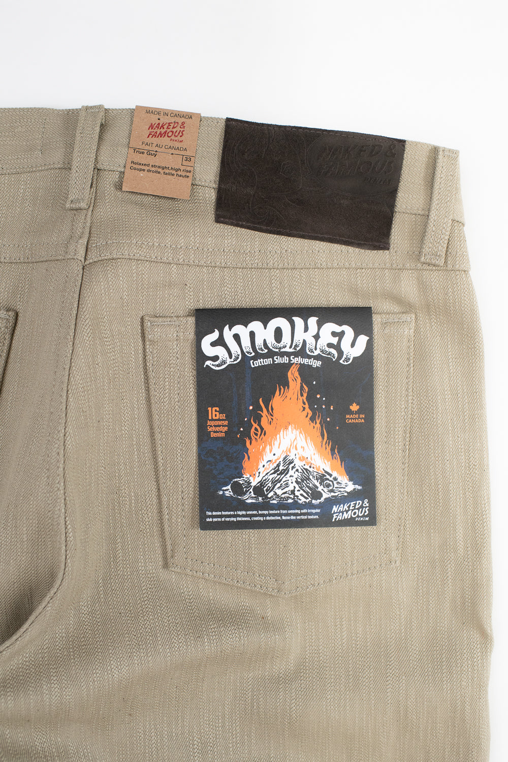 16oz - Smokey Cotton Slub Selvedge - True Guy