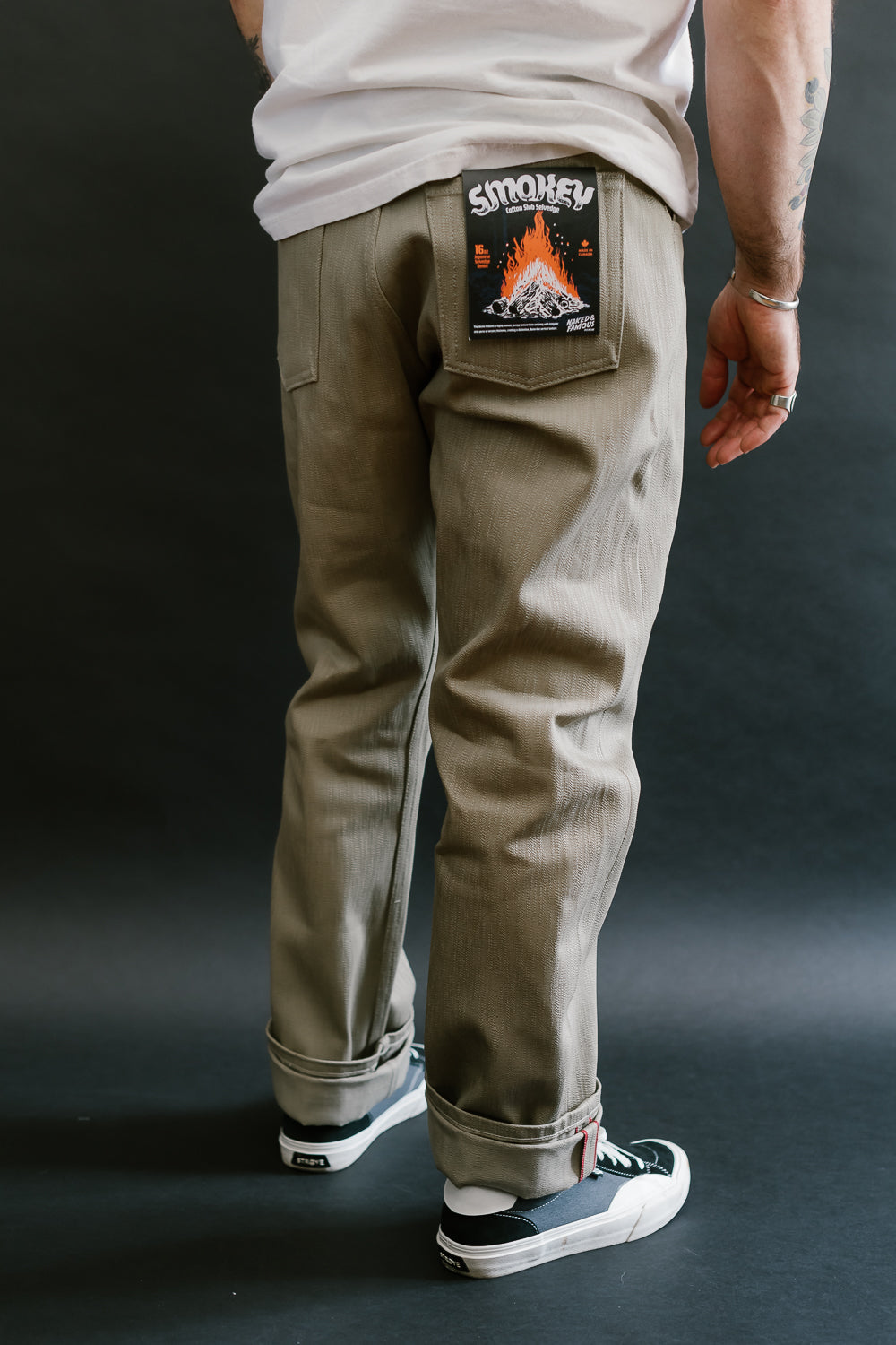 16oz - Smokey Cotton Slub Selvedge - True Guy