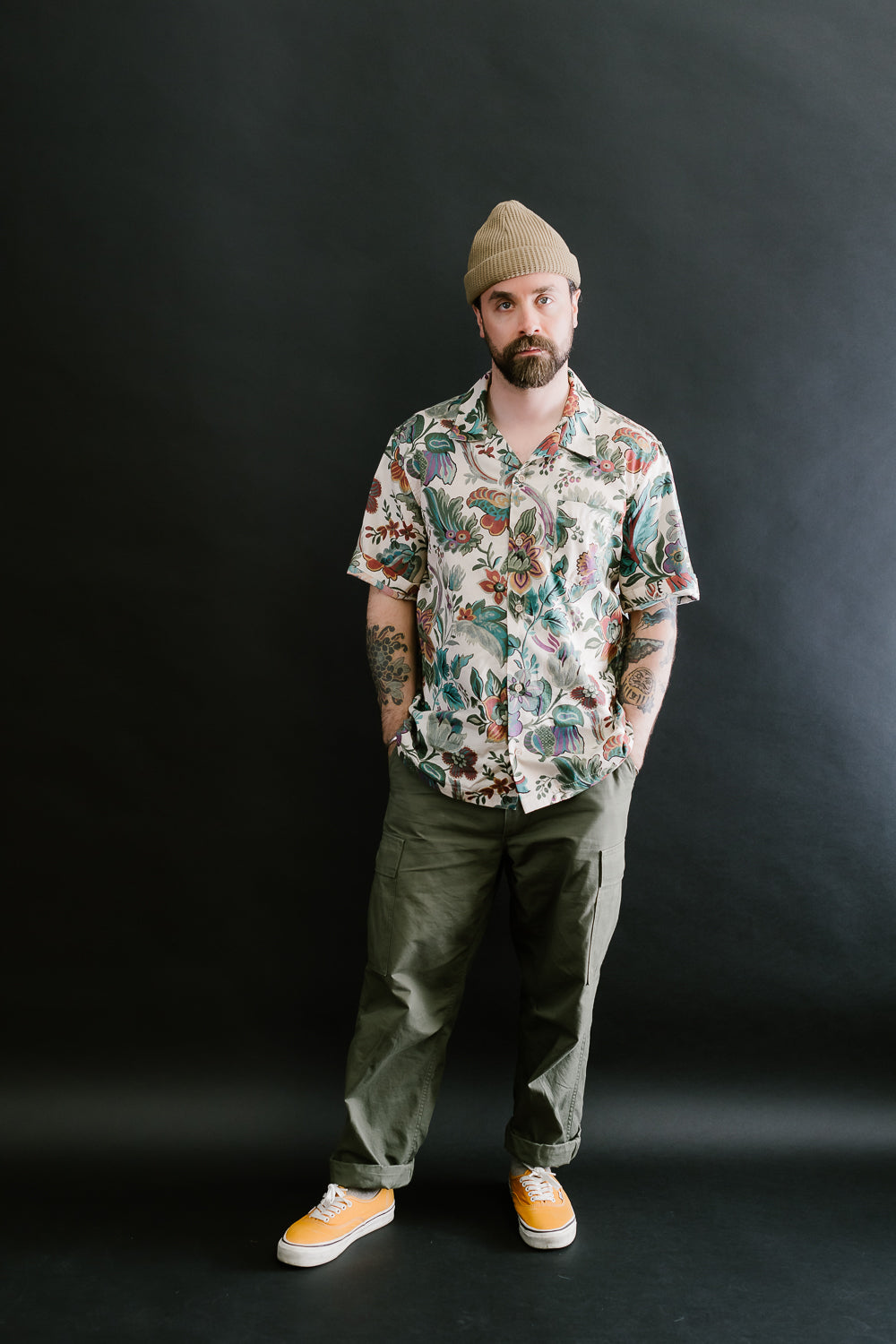 Aloha Shirt - Vintage Pique - Ecru